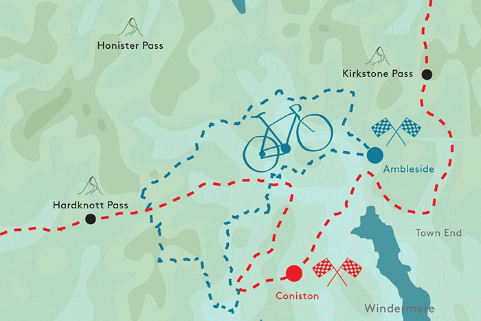 Cycling routes, peaks and climbs